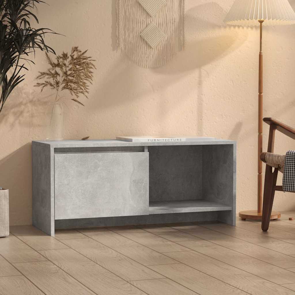 Vidaxl tv-meubel 90x35x40 cm bewerkt hout betongrijs