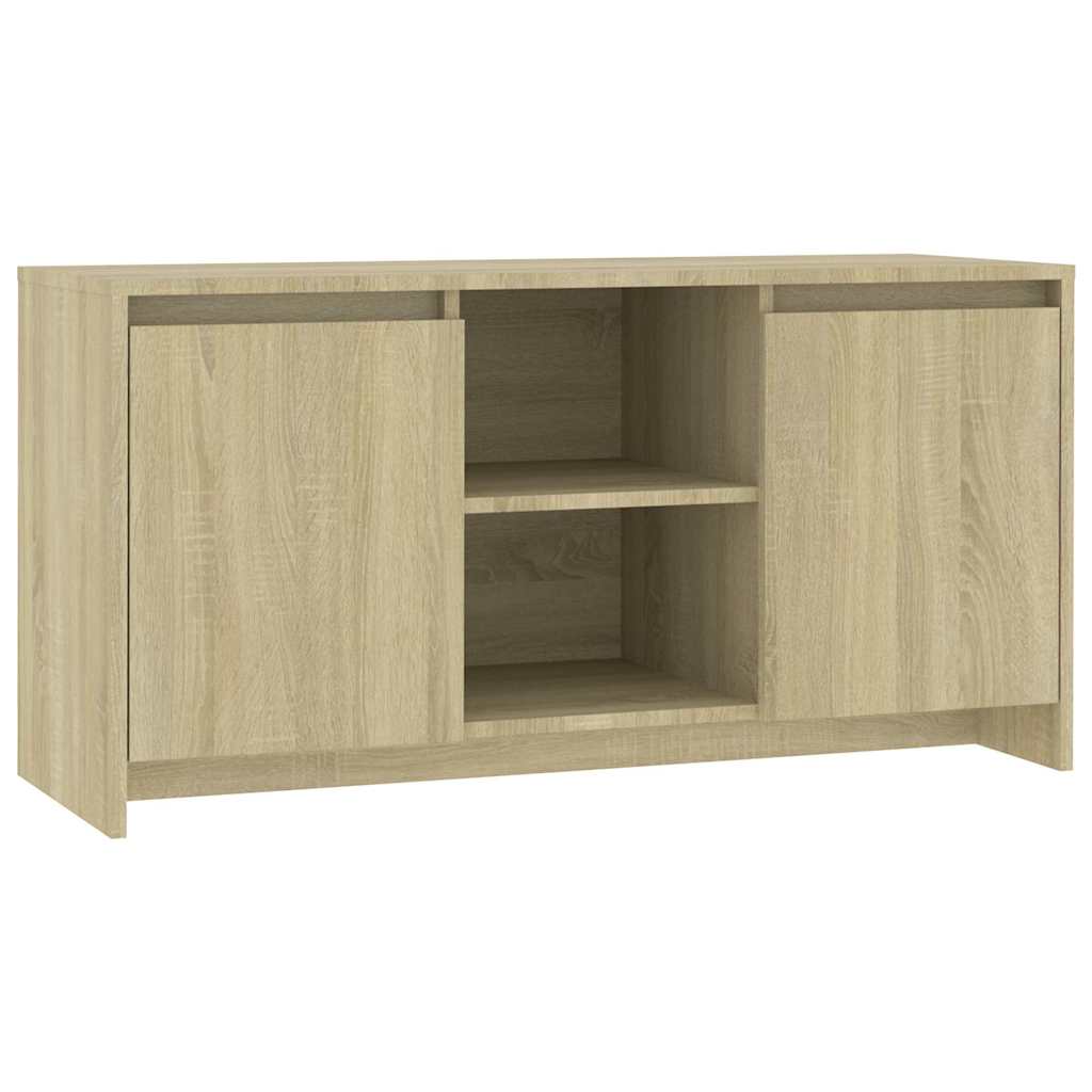 Vidaxl tv-meubel 102x37,5x52,5 cm bewerkt hout sonoma eikenkleurig