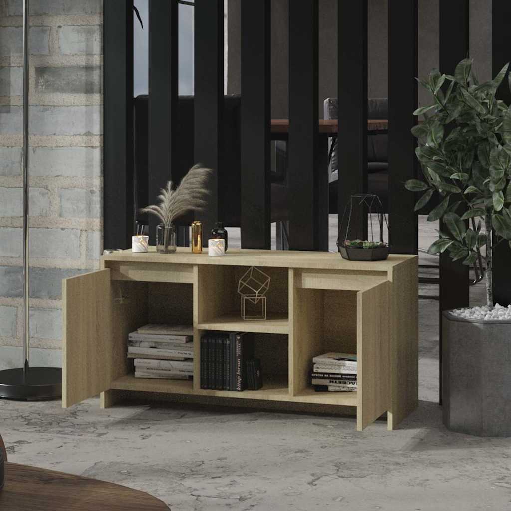 Vidaxl tv-meubel 102x37,5x52,5 cm bewerkt hout sonoma eikenkleurig