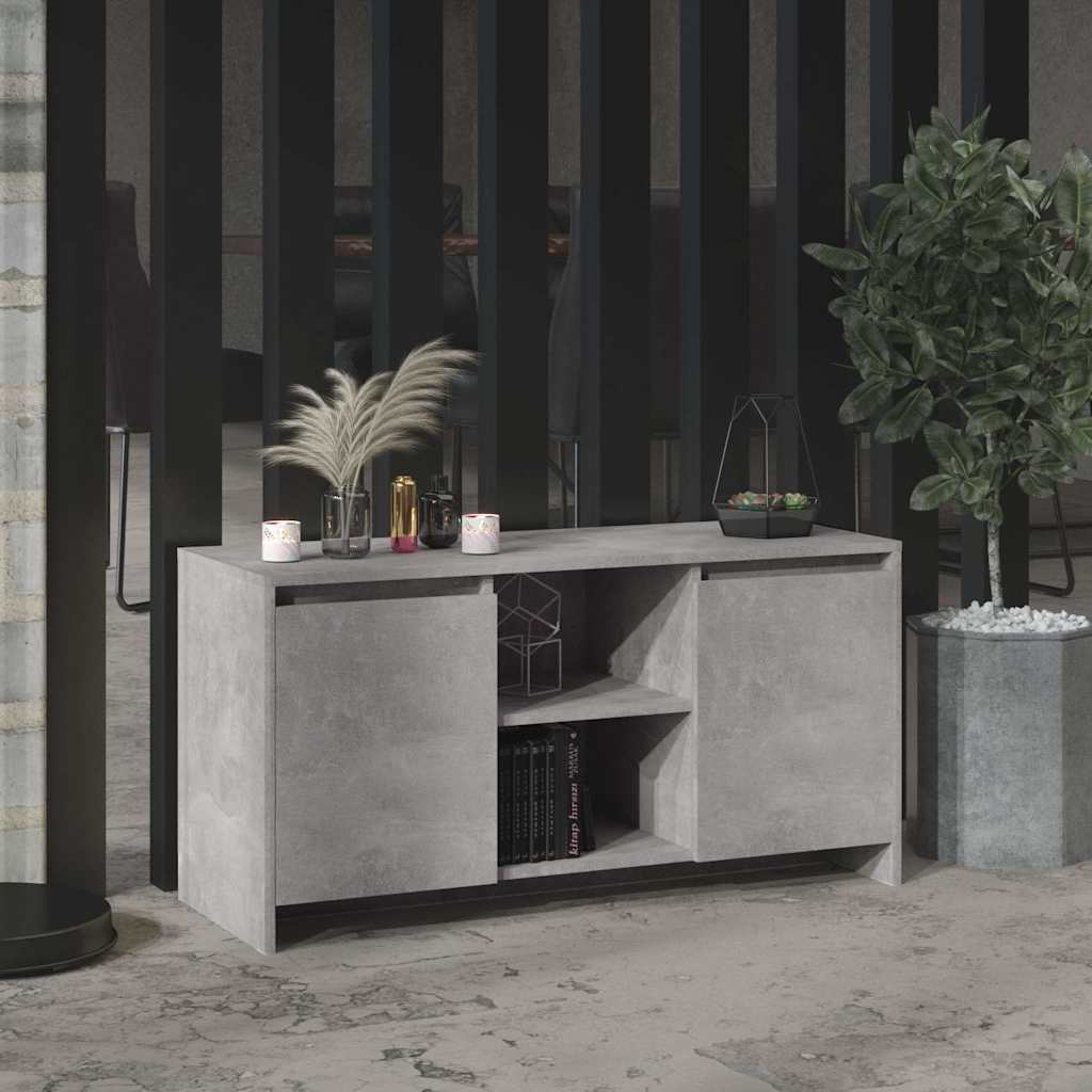 Vidaxl tv-meubel 102x37,5x52,5 cm bewerkt hout betongrijs