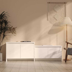 Vidaxl tv-meubel 146,5x35x50 cm bewerkt hout wit