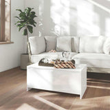 Vidaxl salontafel 90x50x41,5 cm bewerkt hout hoogglans wit