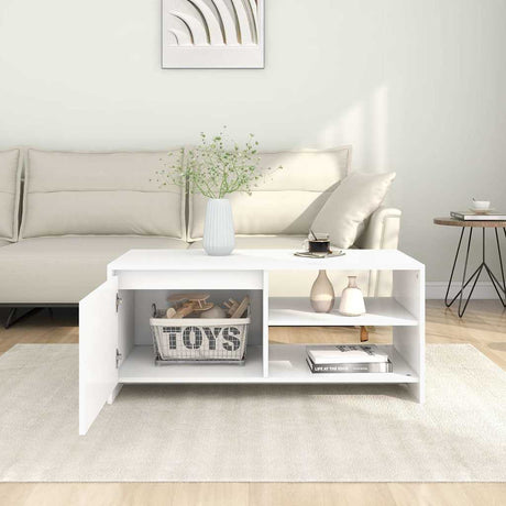 Vidaxl salontafel 102x50x45 cm bewerkt hout wit