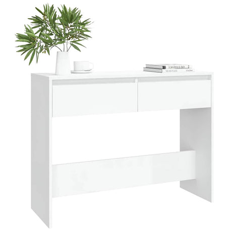 Vidaxl wandtafel 100x35x76,5 bewerkt hout wit