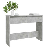 Vidaxl wandtafel 100x35x76,5 cm bewerkt hout betongrijs