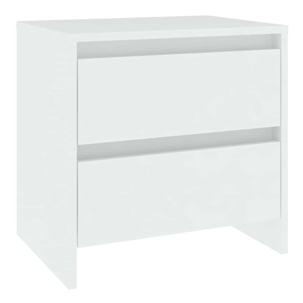 Vidaxl nachtkastje 45x34,5x44,5 cm bewerkt hout wit