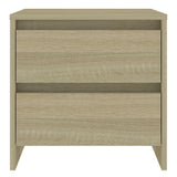 Vidaxl nachtkastje 45x34,5x44,5 cm bewerkt hout sonoma eikenkleurig