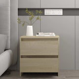 Vidaxl nachtkastje 45x34,5x44,5 cm bewerkt hout sonoma eikenkleurig