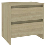 Vidaxl nachtkastjes 2 st 45x34,5x44,5 cm bewerkt hout sonoma eiken