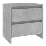 Vidaxl nachtkastje 45x34,5x44,5 cm bewerkt hout betongrijs