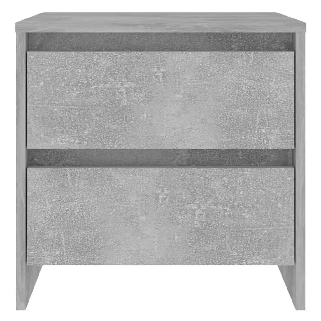 Vidaxl nachtkastje 45x34,5x44,5 cm bewerkt hout betongrijs