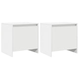 Vidaxl nachtkastjes 2 st 45x34x44,5 cm bewerkt hout wit