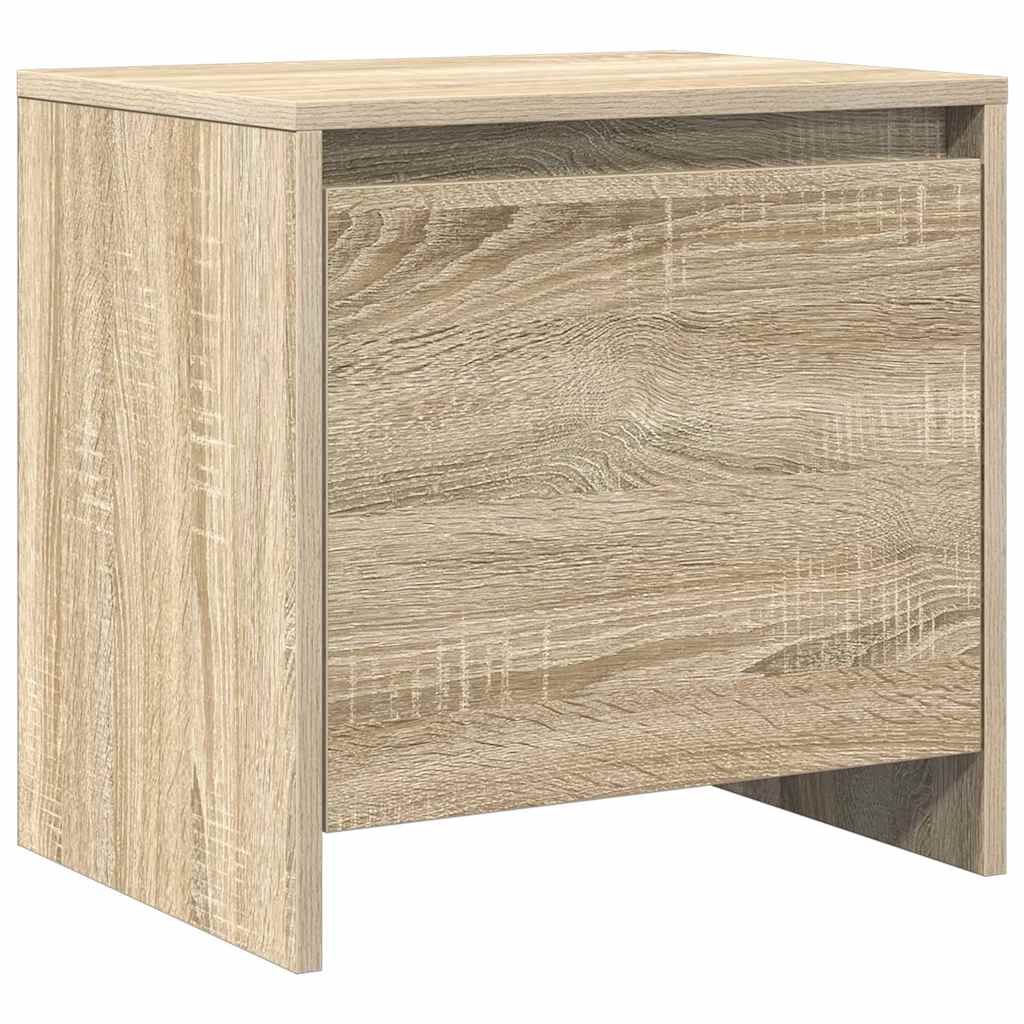 Vidaxl nachtkastje 45x34x44,5 cm bewerkt hout sonoma eikenkleurig