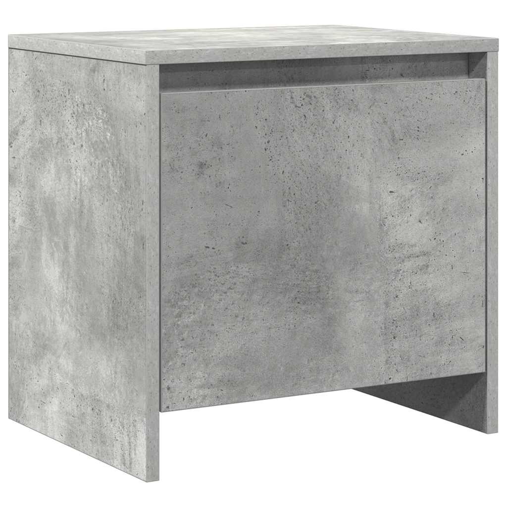 Vidaxl nachtkastje 45x34x44,5 cm bewerkt hout betongrijs