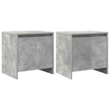 Vidaxl nachtkastjes 2 st 45x34x44,5 cm bewerkt hout betongrijs