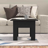 Vidaxl salontafel 55x55x42 cm bewerkt hout zwart