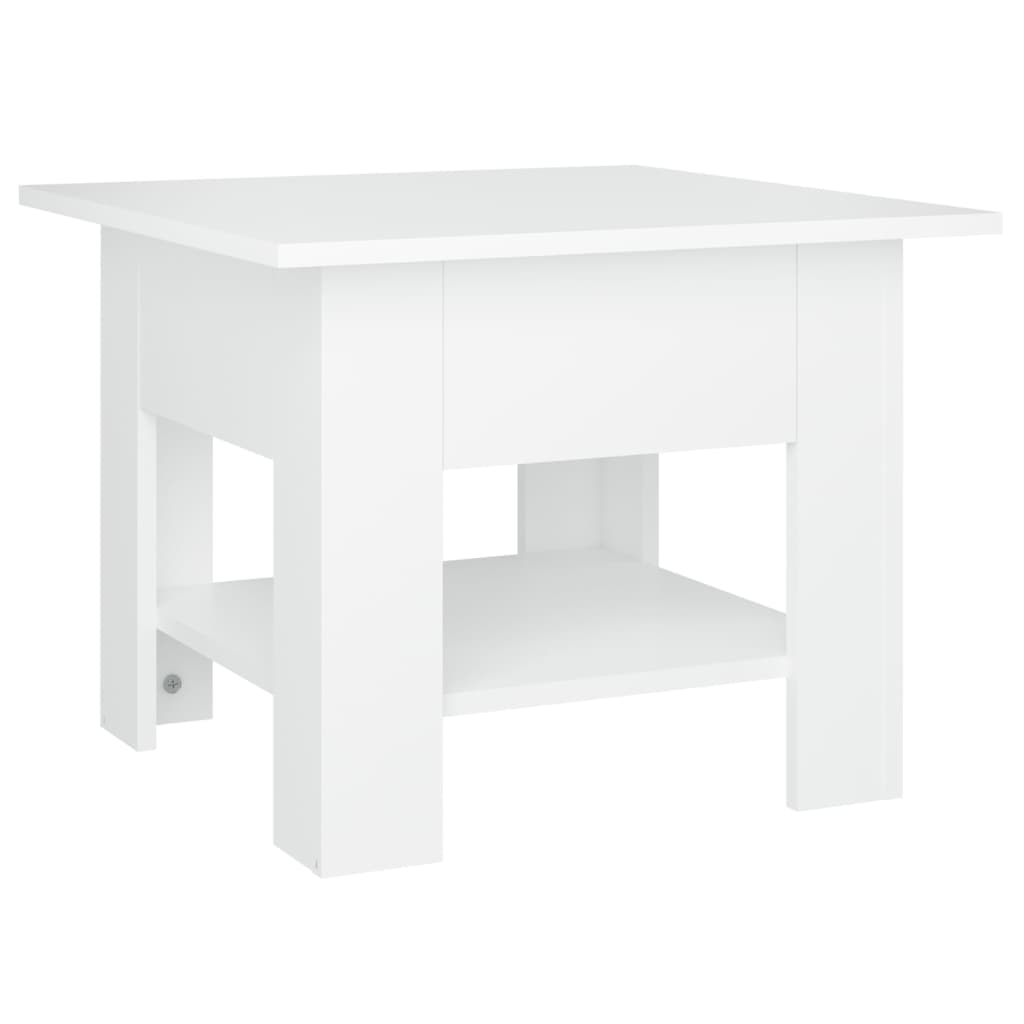 Vidaxl salontafel 55x55x42 cm bewerkt hout wit
