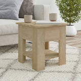 Vidaxl salontafel 40x40x42 cm bewerkt hout sonoma eikenkleurig