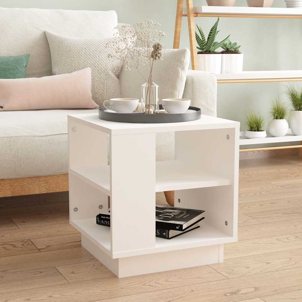 Vidaxl salontafel 40x40x43 cm bewerkt hout wit