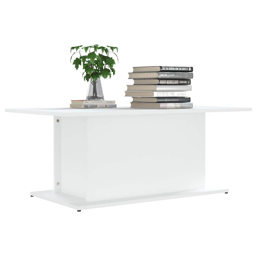 Vidaxl salontafel 102x55,5x40 cm bewerkt hout witr
