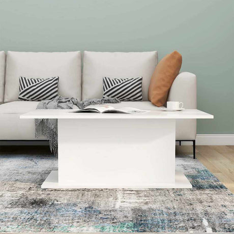 Vidaxl salontafel 102x55,5x40 cm bewerkt hout witr