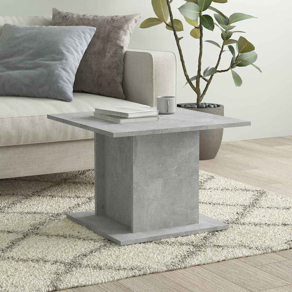 Vidaxl salontafel 55,5x55,5x40 cm bewerkt hout betongrijs