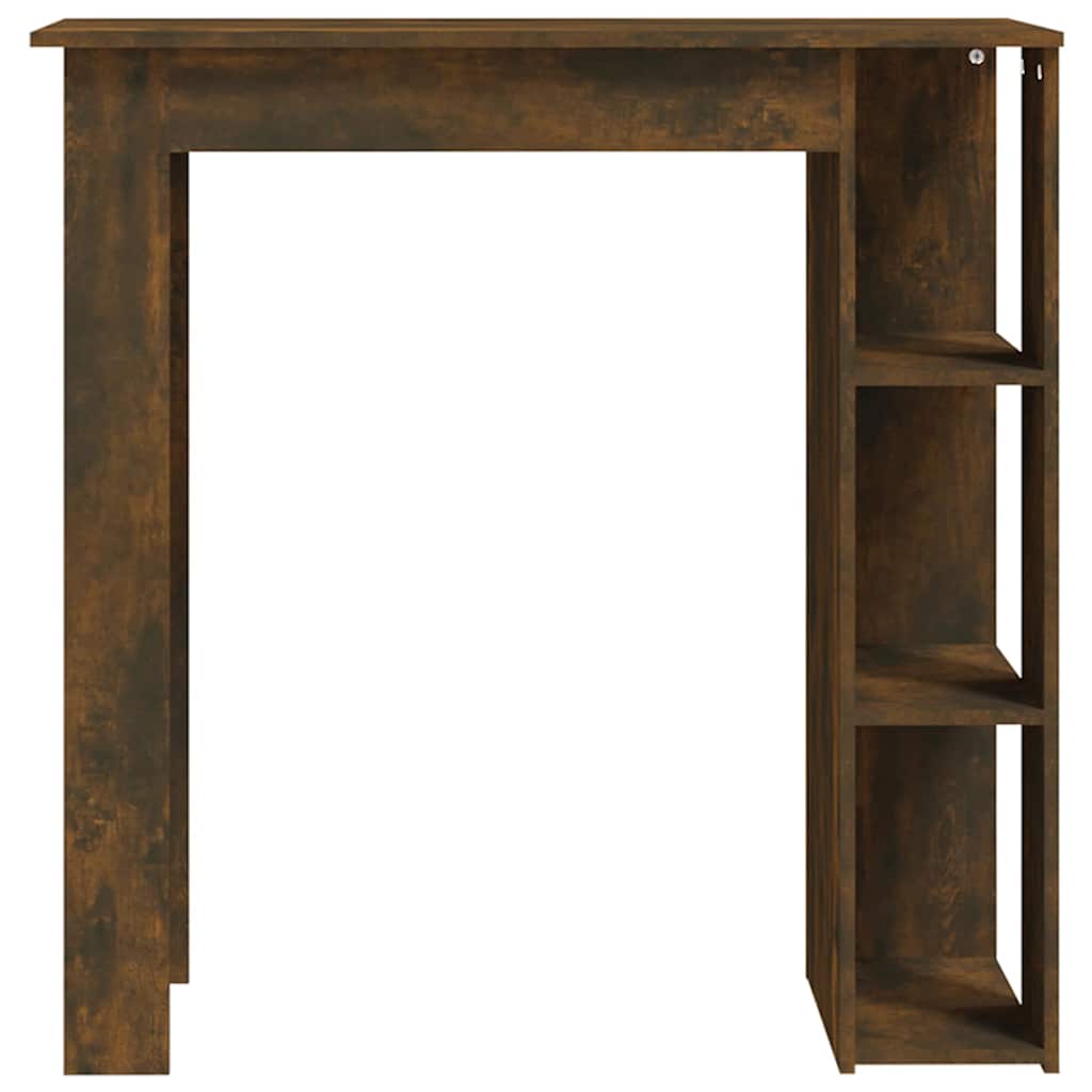 Vidaxl bartafel met schap 102x50x103,5 cm bewerkt hout gerookt eiken
