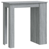 Vidaxl bartafel met opbergrek 102x50x103,5 cm hout grijs sonoma