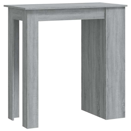 Vidaxl bartafel met opbergrek 102x50x103,5 cm hout grijs sonoma