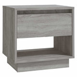 Vidaxl nachtkastje 45x34x44 cm bewerkt hout grijs sonoma eikenkleurig