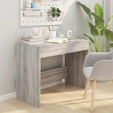 Vidaxl bureau 101x50x76,5 cm bewerkt hout grijs sonoma eikenkleurig