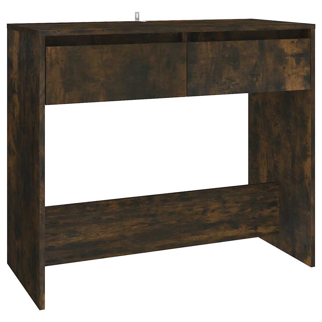 Vidaxl wandtafel 89x41x76,5 cm bewerkt hout gerookt eikenkleurig