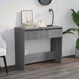 Vidaxl wandtafel 89x41x76,5 cm bewerkt hout grijs sonoma eikenkleurig