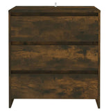 Vidaxl dressoir 70x41x75 cm bewerkt hout gerookt eikenkleurig
