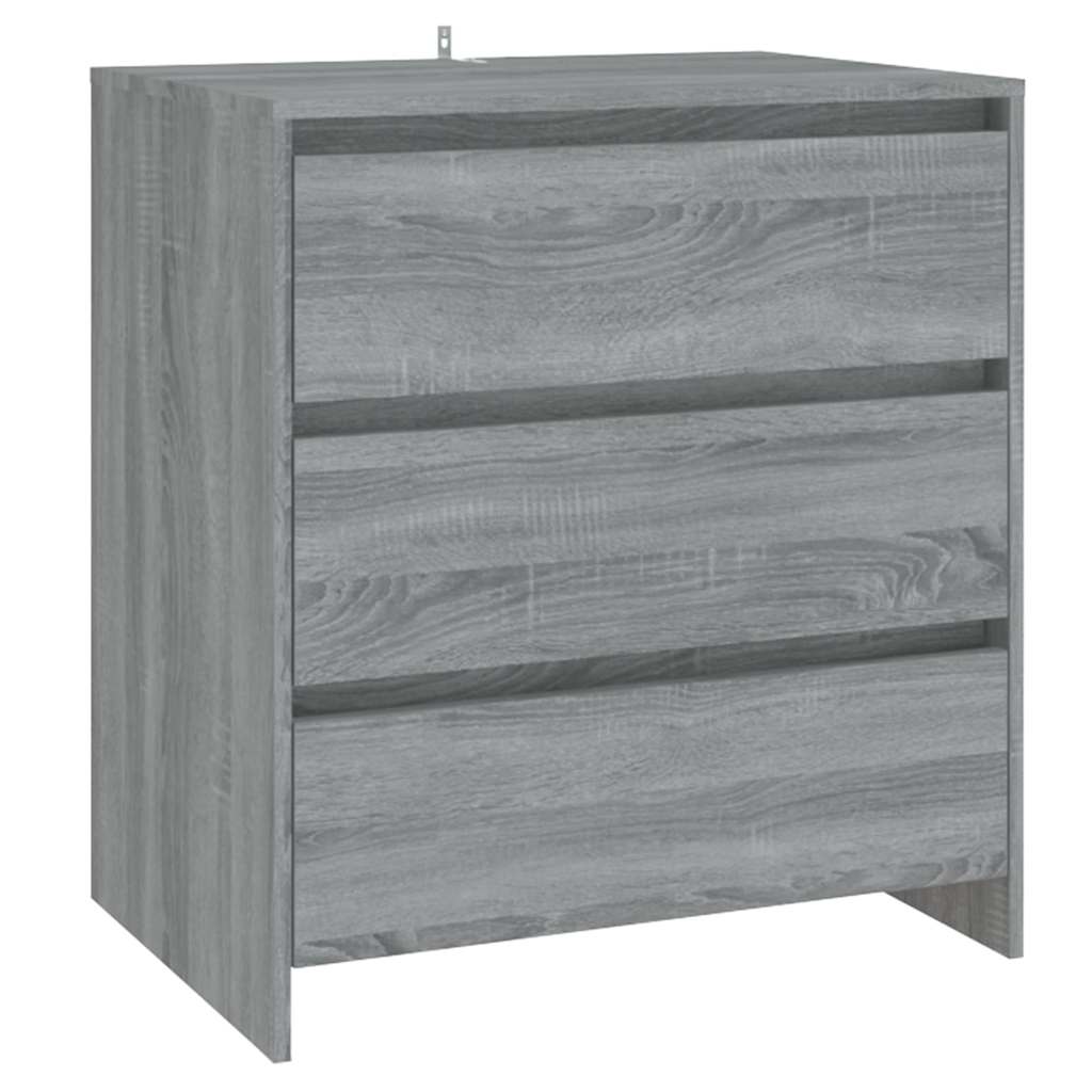 Vidaxl dressoir 70x41x75 cm bewerkt hout grijs sonoma eikenkleurig