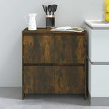 Vidaxl dressoir 70x41x75 cm bewerkt hout gerookt eikenkleurig
