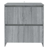 Vidaxl dressoir 70x41x75 cm bewerkt hout grijs sonoma eikenkleurig