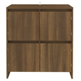 Vidaxl dressoir 70x41x75 cm bewerkt hout bruin eikenkleur