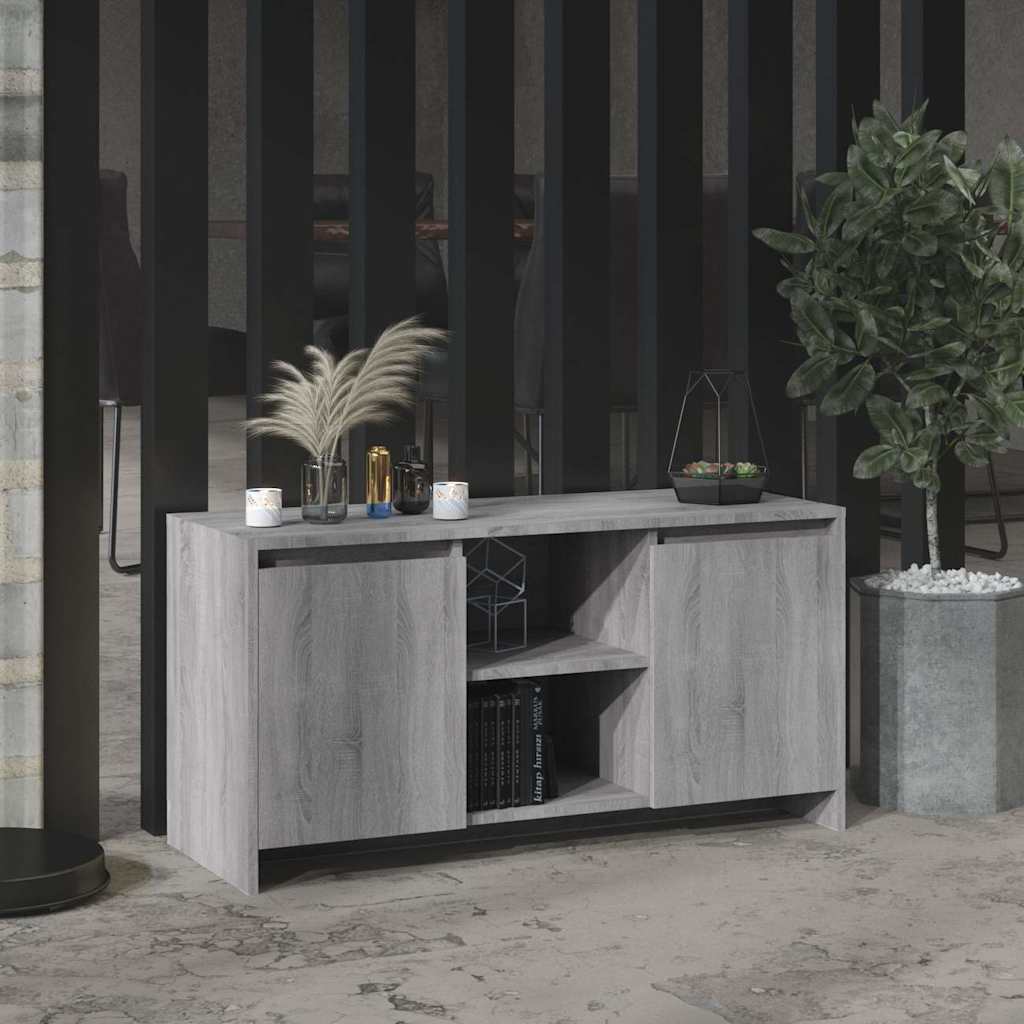 Vidaxl tv-meubel 102x37,5x52,5 cm bewerkt hout grijs sonoma eikenkleur