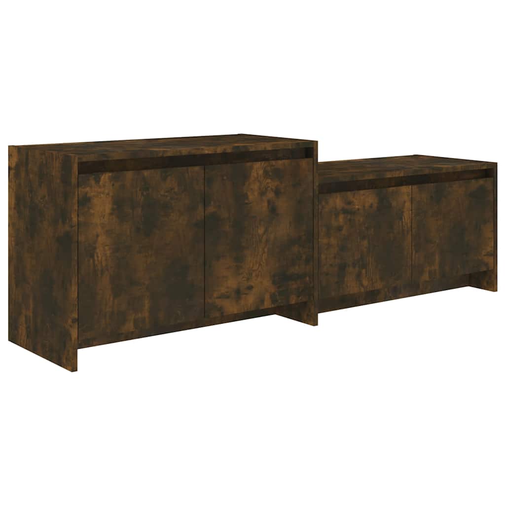Vidaxl tv-meubel 146,5x35x50 cm bewerkt hout gerookt eikenkleurig