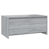 Vidaxl salontafel 90x50x41,5 cm bewerkt hout grijs sonoma eikenkleurig