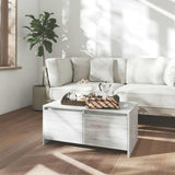 Vidaxl salontafel 90x50x41,5 cm bewerkt hout grijs sonoma eikenkleurig