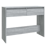Vidaxl wandtafel 100x35x76,5 cm bewerkt hout grijs sonoma eikenkleurig