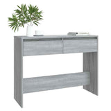 Vidaxl wandtafel 100x35x76,5 cm bewerkt hout grijs sonoma eikenkleurig