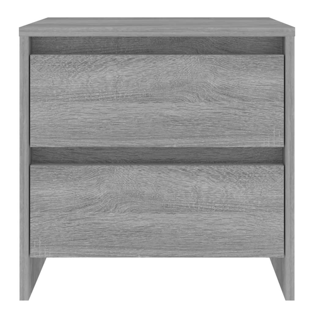Vidaxl nachtkastje 45x34,5x44,5cm bewerkt hout grijs sonoma eikenkleur