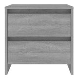 Vidaxl nachtkastje 45x34,5x44,5cm bewerkt hout grijs sonoma eikenkleur