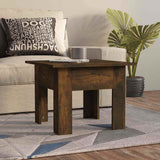 Vidaxl salontafel 55x55x42 cm bewerkt hout gerookt eikenkleur