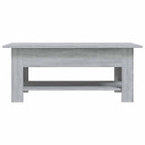 Vidaxl salontafel 102x55x42 cm bewerkt hout grijs sonoma eikenkleurig