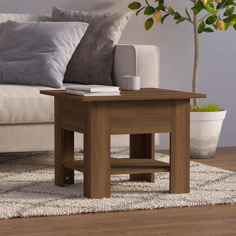 Vidaxl salontafel 55x55x42 cm spaanplaat bruin eikenkleur