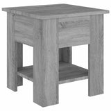 Vidaxl salontafel 40x40x42 cm bewerkt hout grijs sonoma eikenkleurig